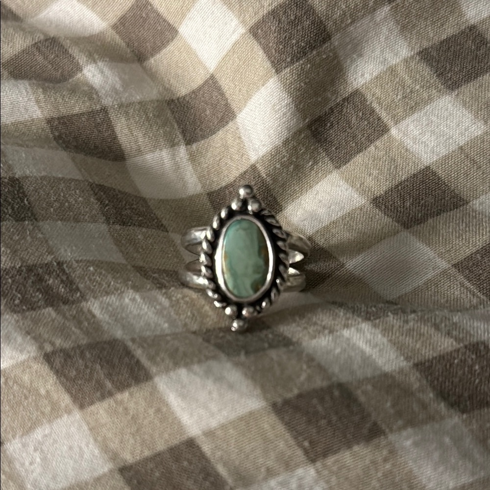 Rustic Roots Mountain Turquoise Ring - Gem